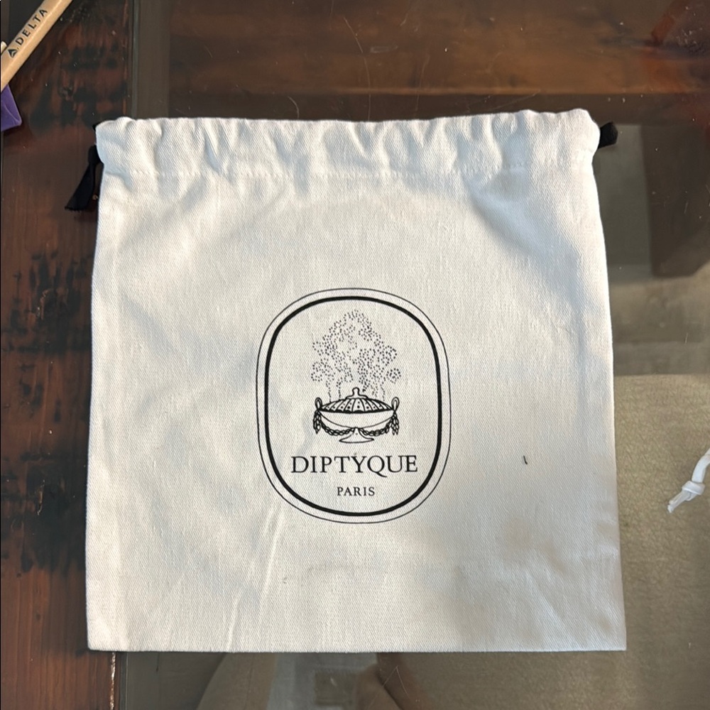 Diptyque White and Black Cosmetic Bag